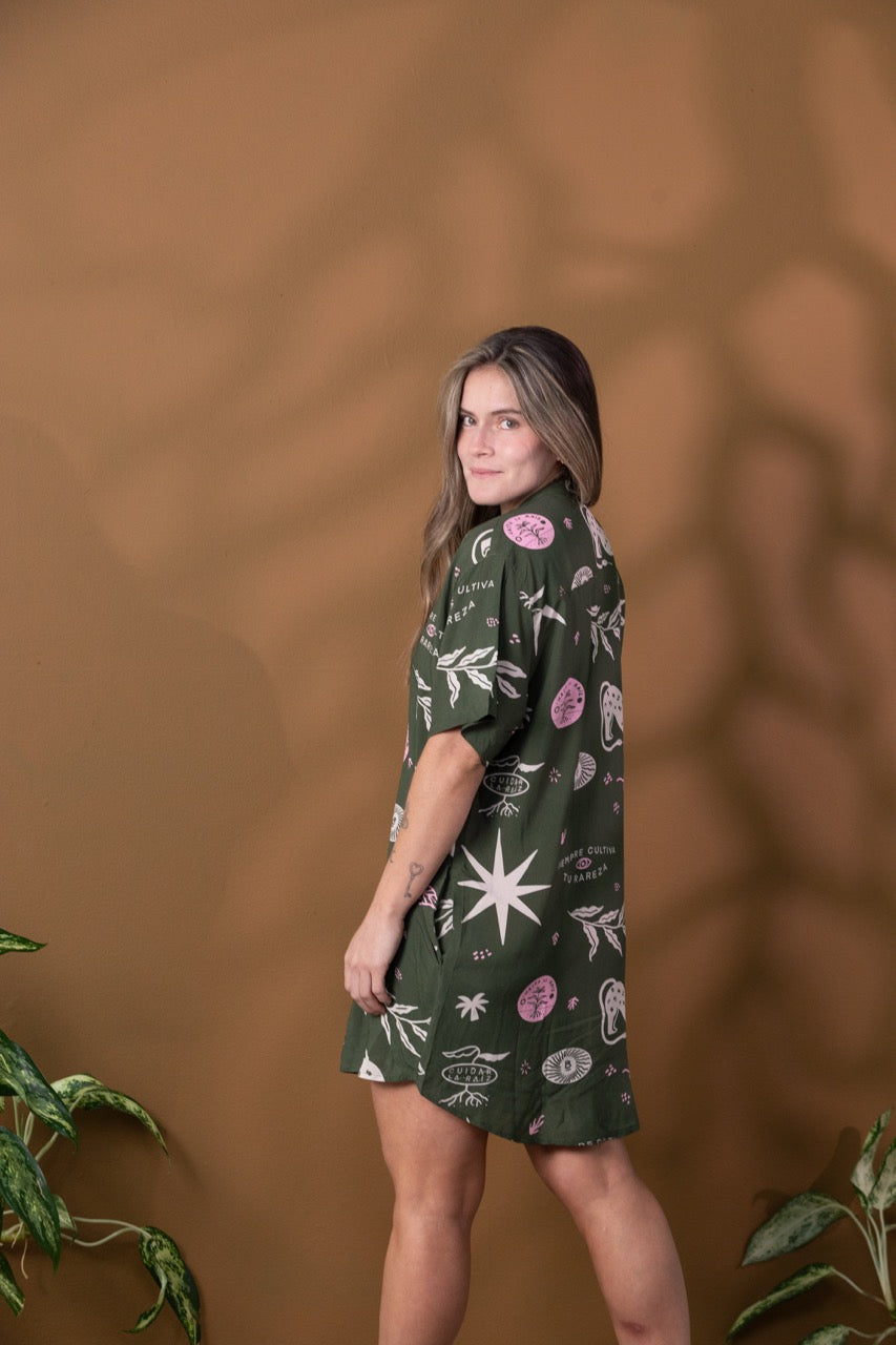 Camisón Mujer Talla Única Raíces (Rayón)