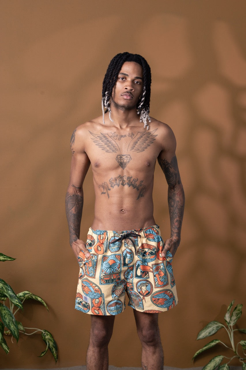 Bañadora Masculina Pacífico (Tela Eco)