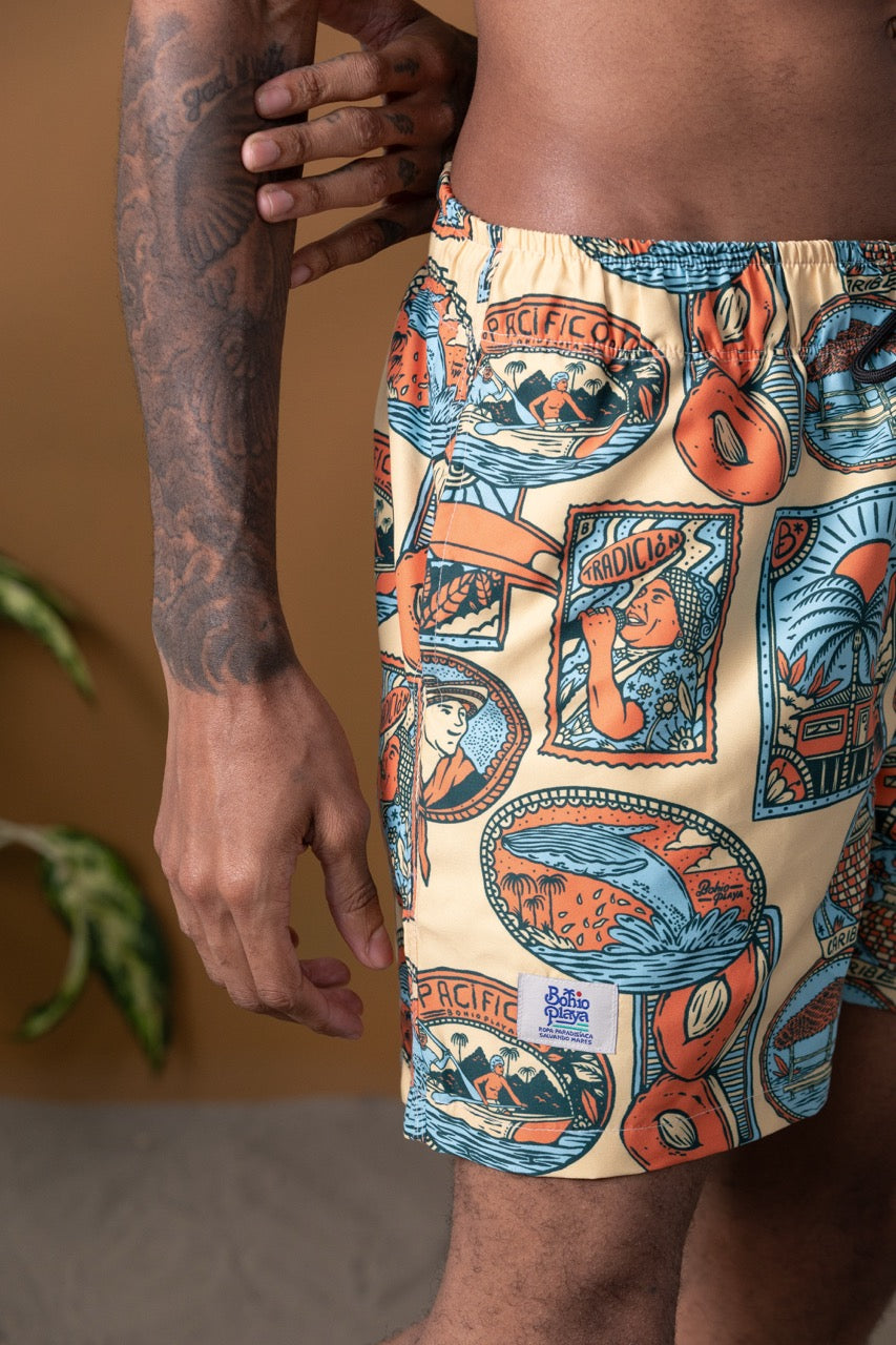 Bañadora Masculina Pacífico (Tela Eco)