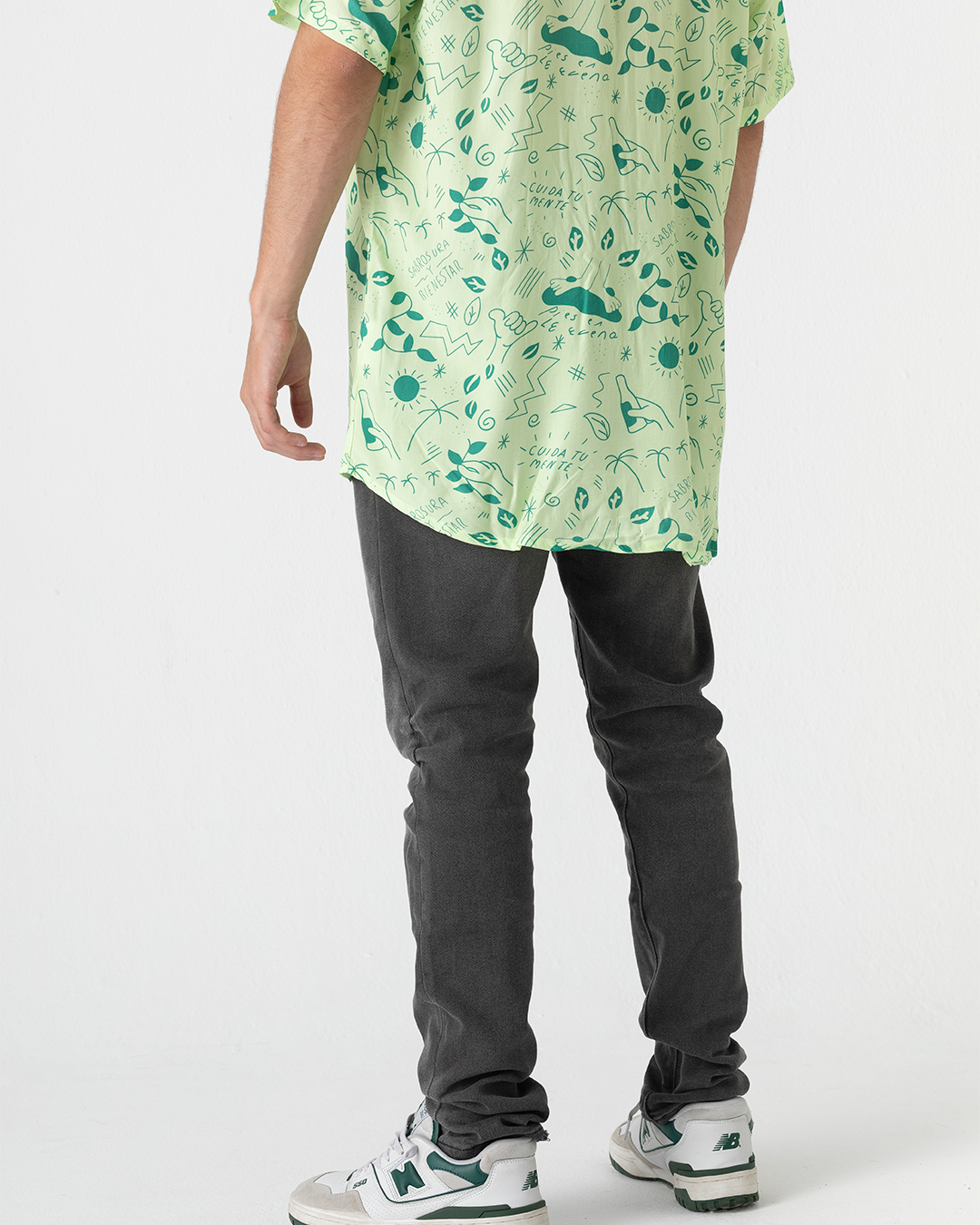 Men's Wellbeing Mint Green Shirt (Chalis)