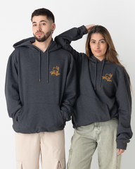 Hoodie unisex Medallo Playero gris oscuro (Algodón y poliéster)