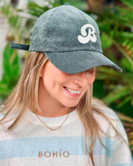 Gorra unisexe Bohio verde (Velours côtelé)