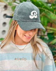 Gorra unisexe Bohio verde (Velours côtelé)