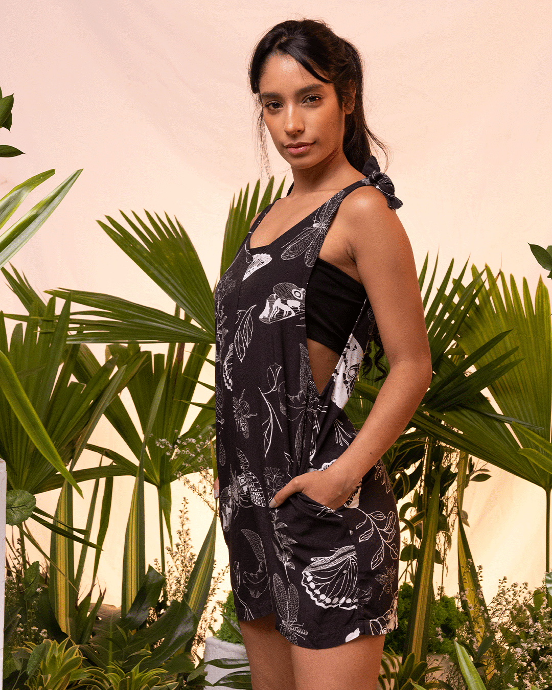 Combinaison Corto Mujer Metamorfosis Negro (Rayón)