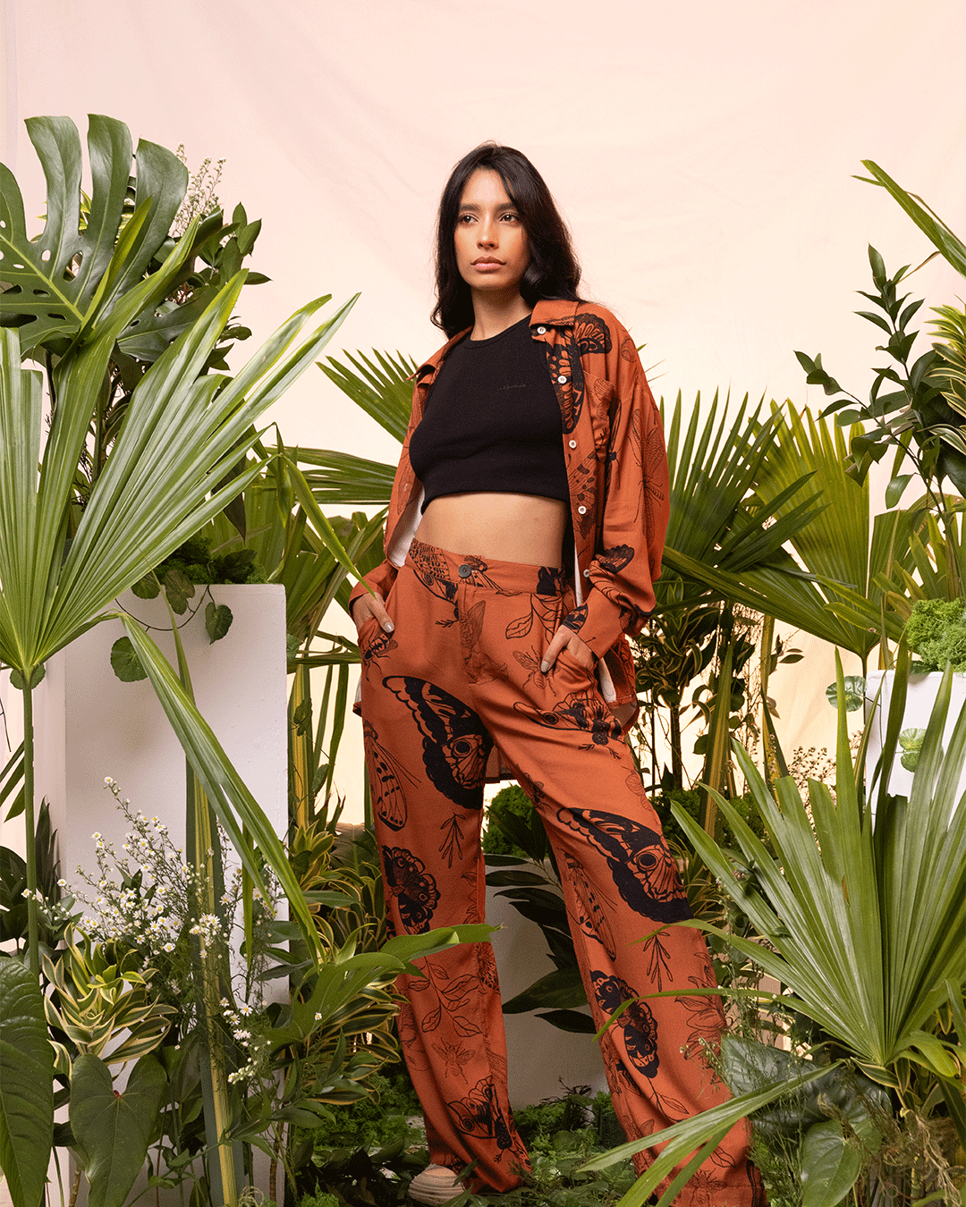 Pantalon Femme Metamorfosis Terracota (rayón)