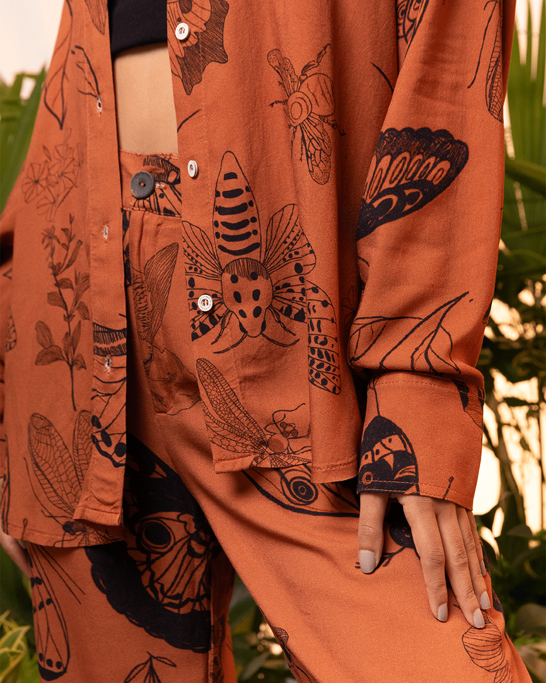 Pantalon Femme Metamorfosis Terracota (rayón)