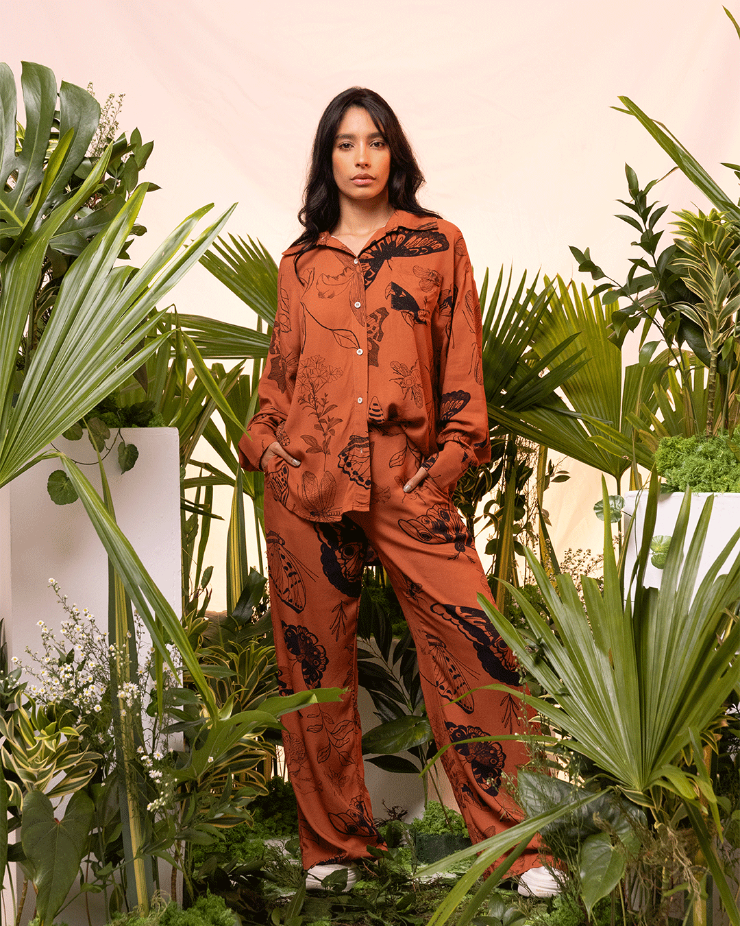 Pantalon Femme Metamorfosis Terracota (rayón)