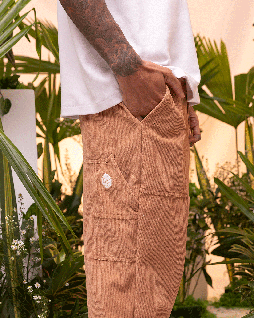 Pantalón Unisex Café (Velours côtelé)