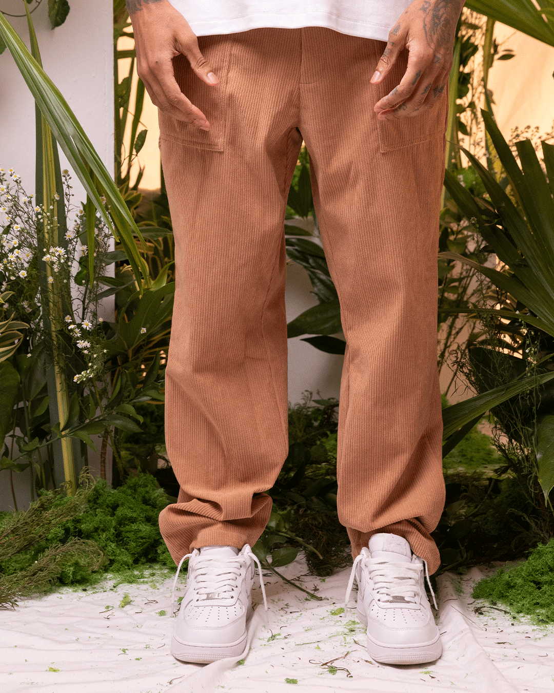 Pantalón Unisex Café (Velours côtelé)