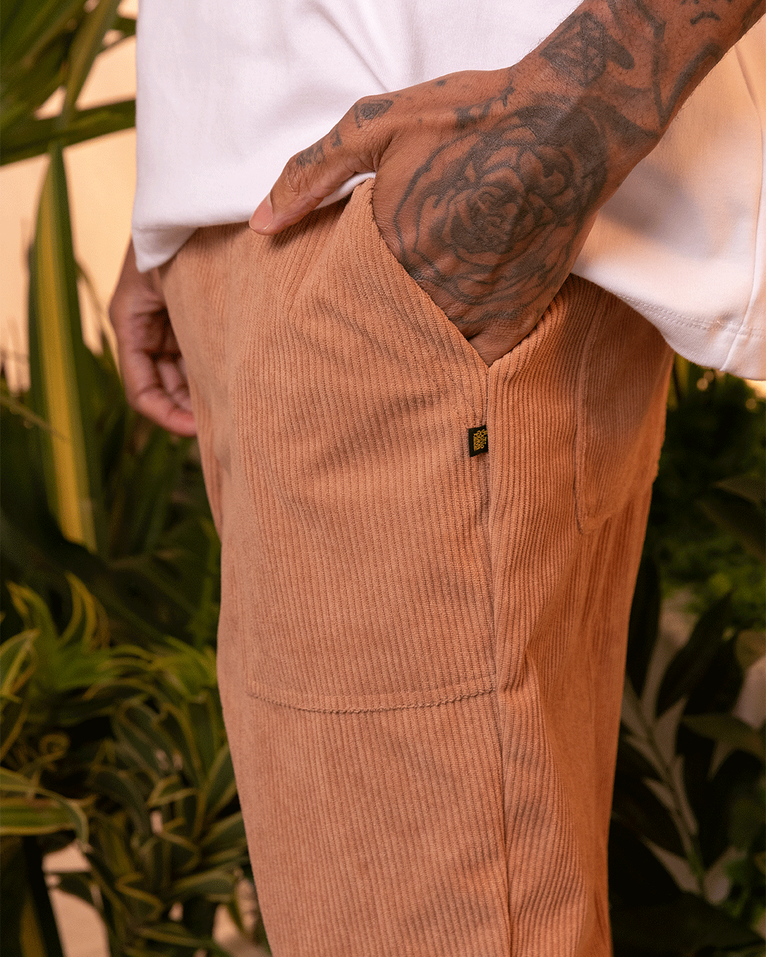 Pantalón Unisex Café (Velours côtelé)
