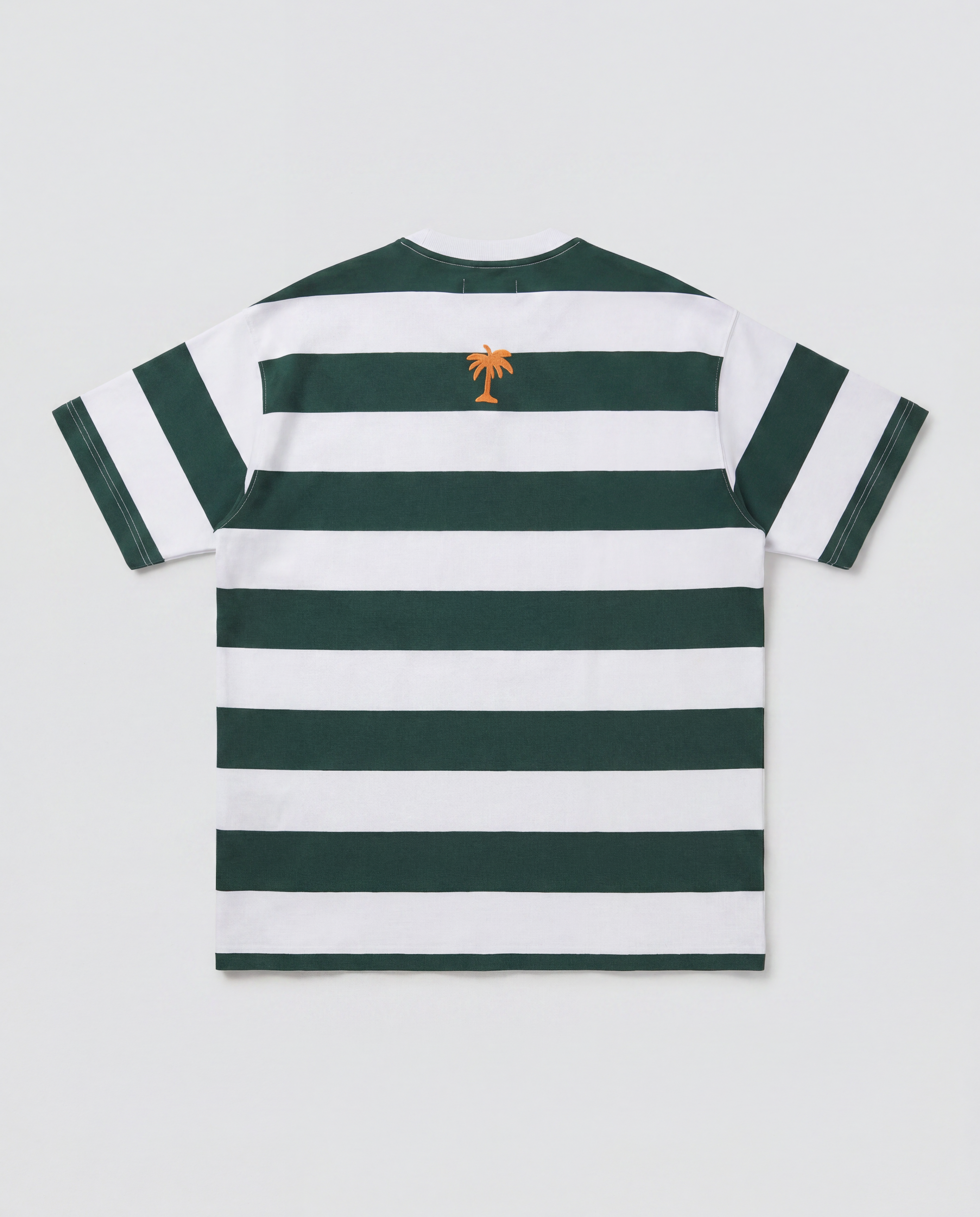 Unisex Green Striped Bohío Oversized T-Shirt