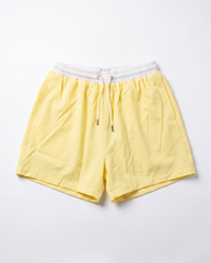 Men’s Solid Yellow Swim Shorts (Polyester)