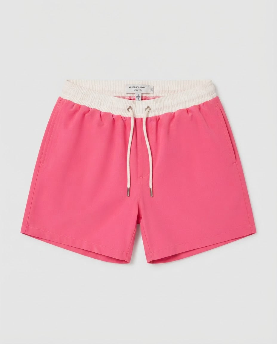Men’s Solid Salmon Swim Shorts (Polyester)