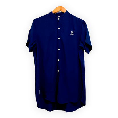 Cielo Nocturno Cuello Mao (Men Shirt) (Camisa hombre)